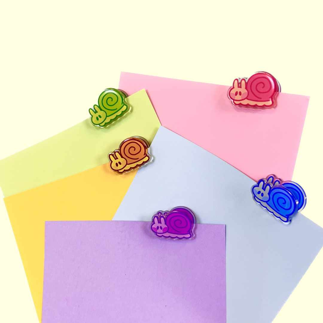 Snail Acrylic Paper Clips