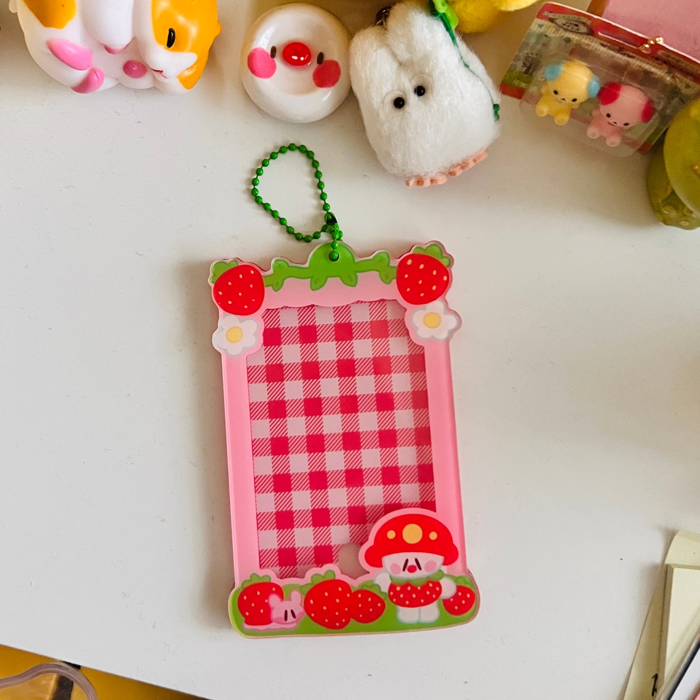 Marshall Strawberry Acrylic Photocard Keychain