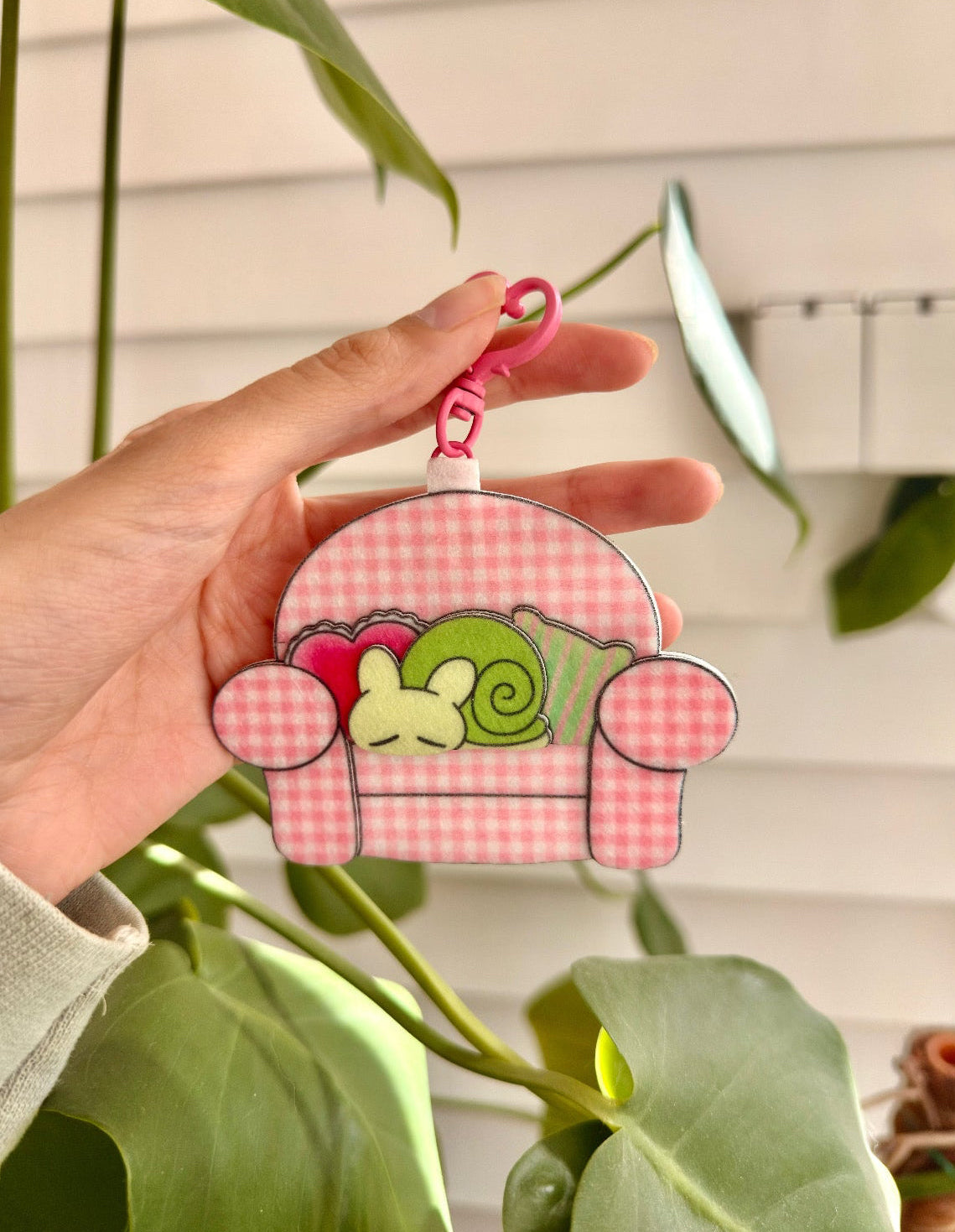 Couch Snail Keychain