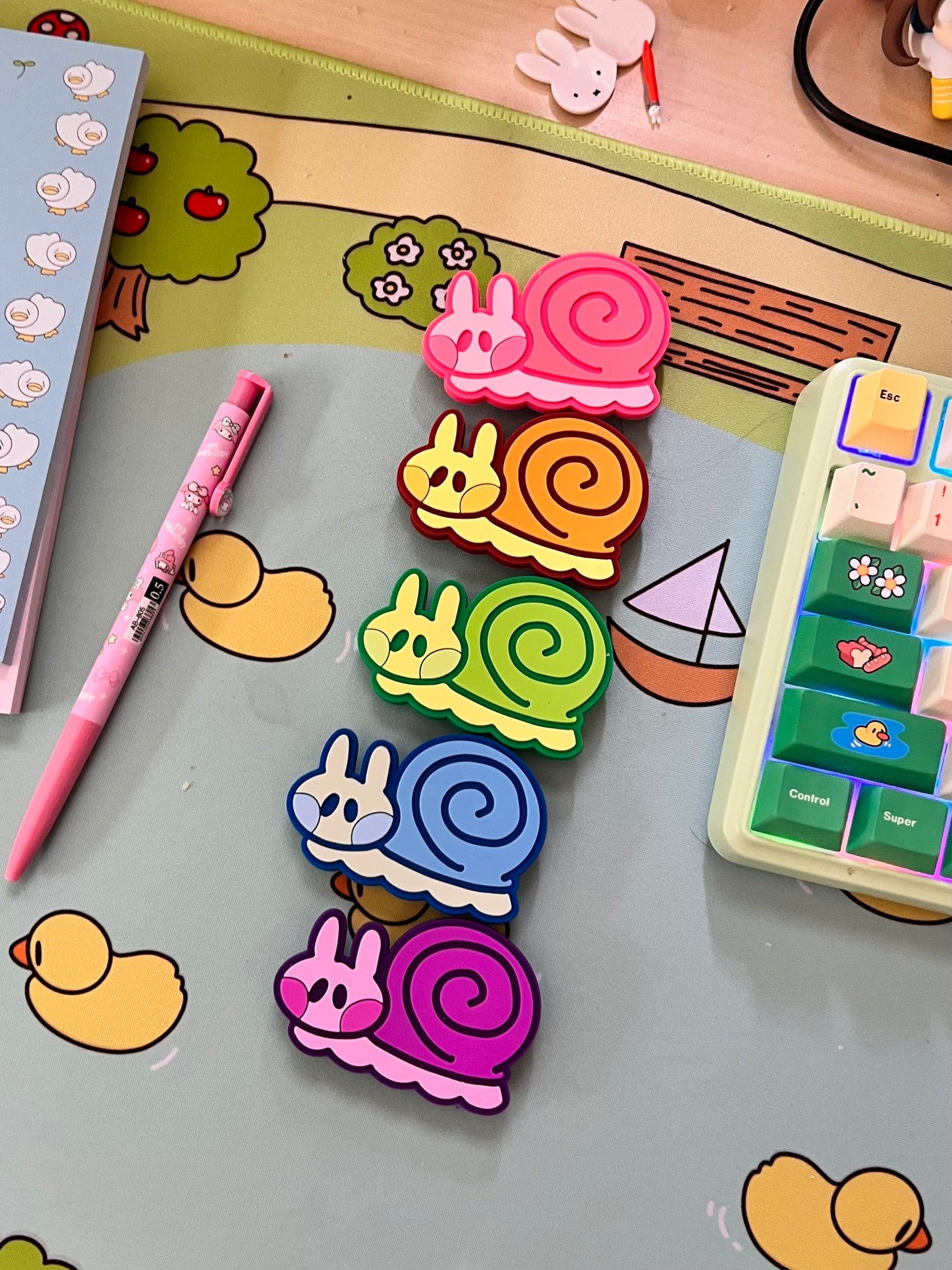 Snail PVC Phone Grippies