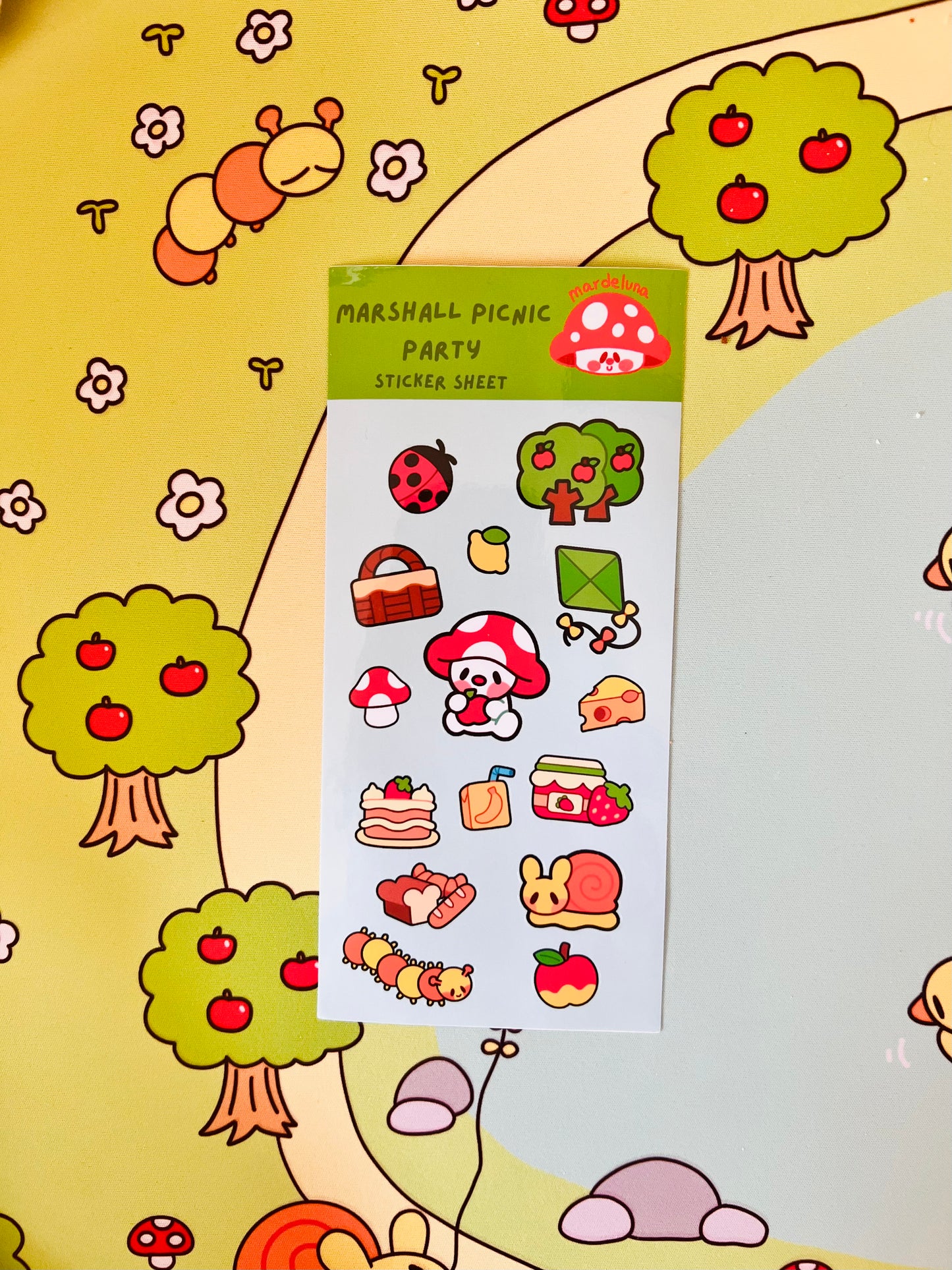 Picnic Marshall Sticker Sheet