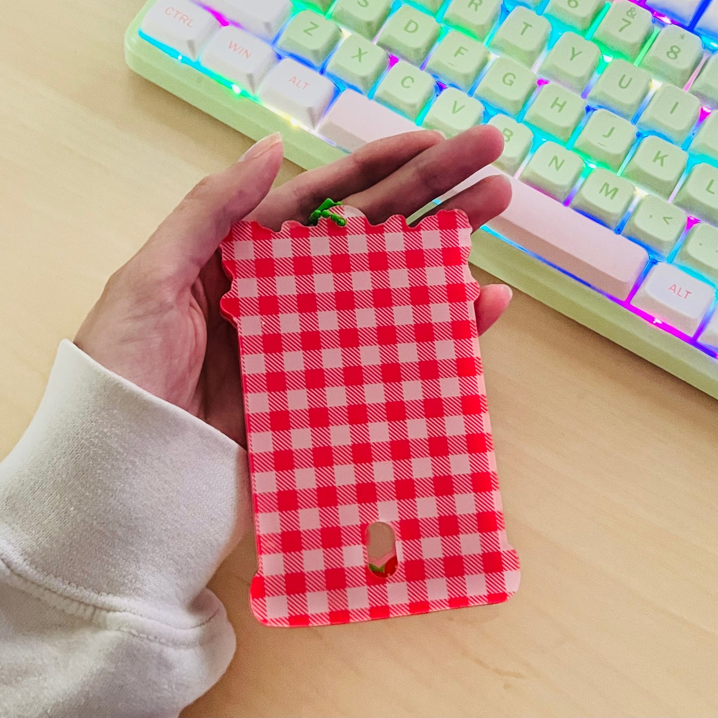 Marshall Strawberry Acrylic Photocard Keychain