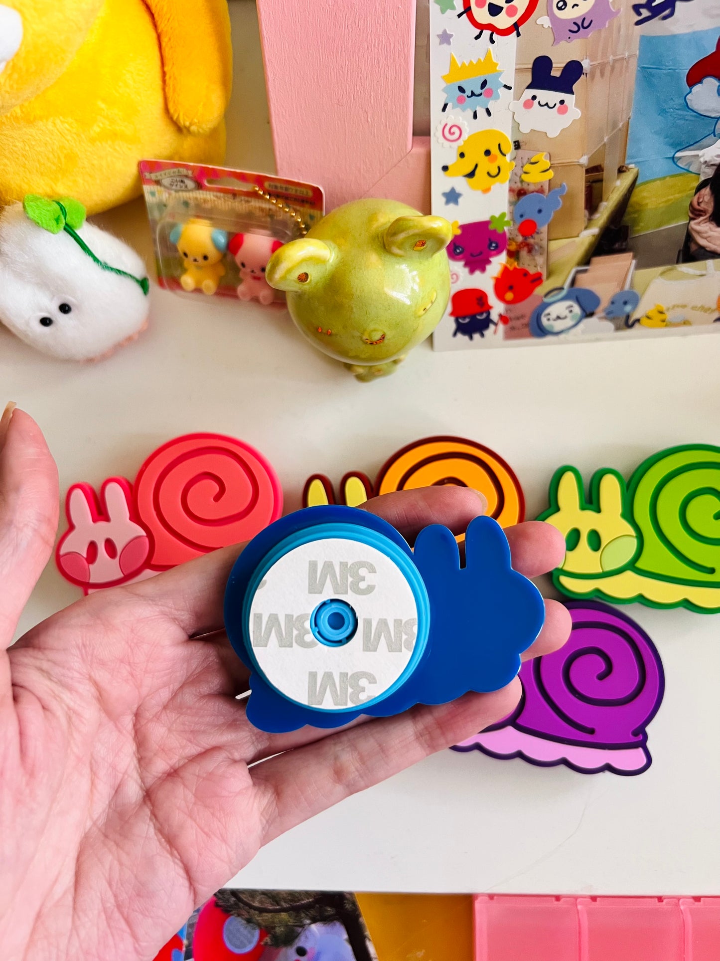 Snail PVC Phone Grippies