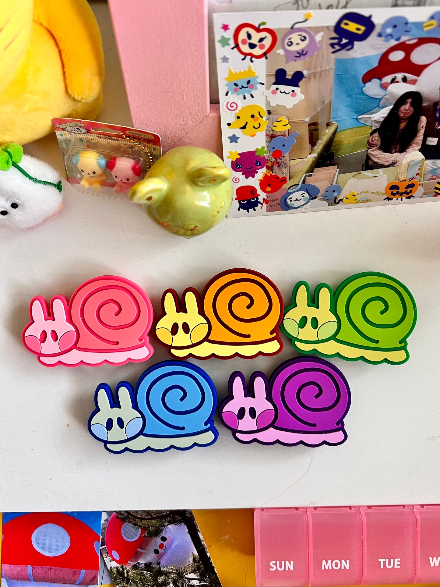 Snail PVC Phone Grippies