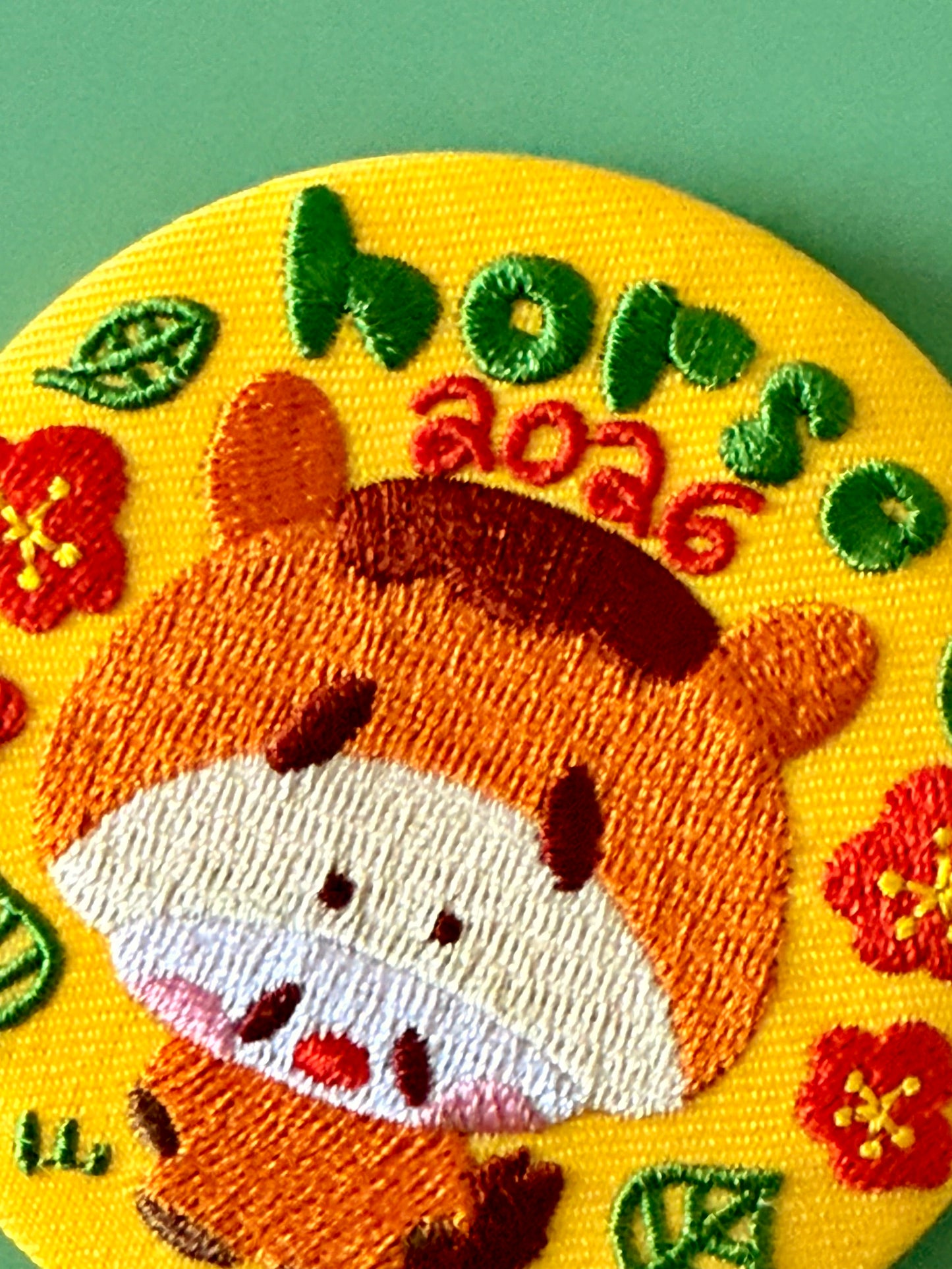 Embroidered Horse Marshall Button