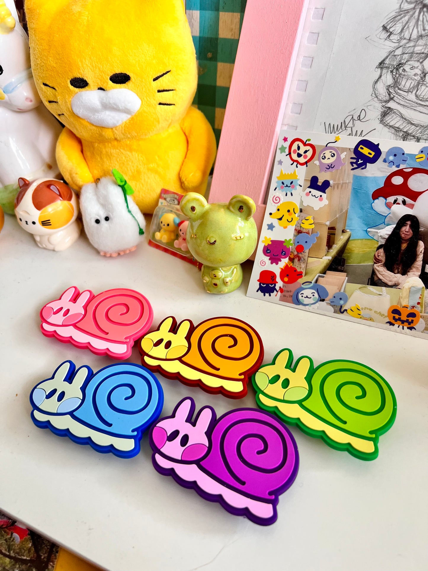 Snail PVC Phone Grippies