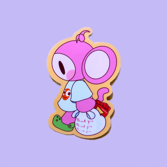 Punky Monkey Grocery Sticker