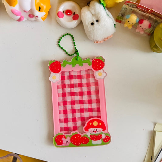 Marshall Strawberry Acrylic Photocard Keychain