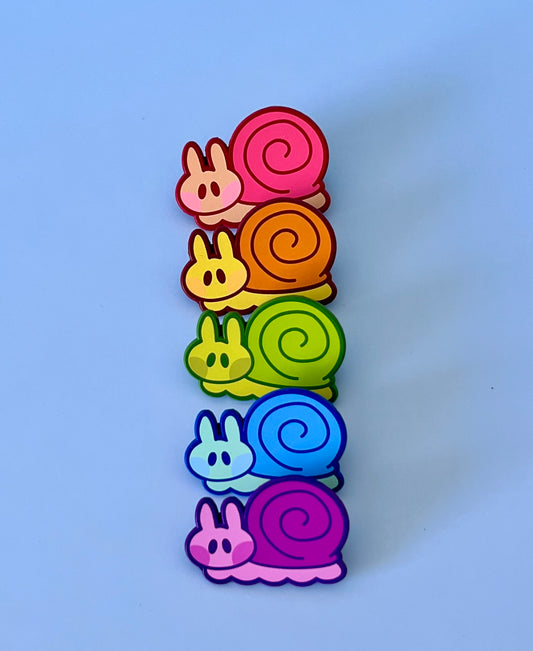 Snail Enamel Pins