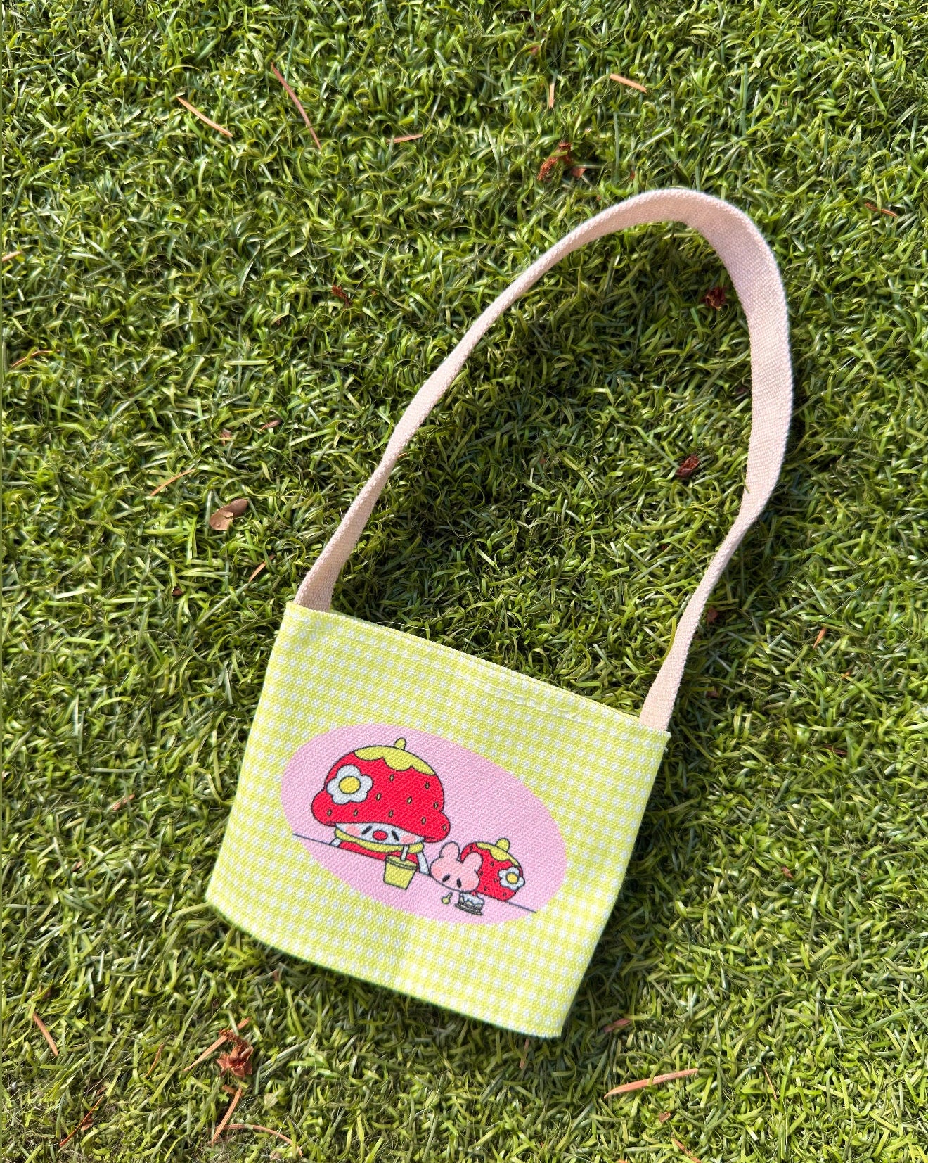 Strawberry Marshall Drink Sling Bag