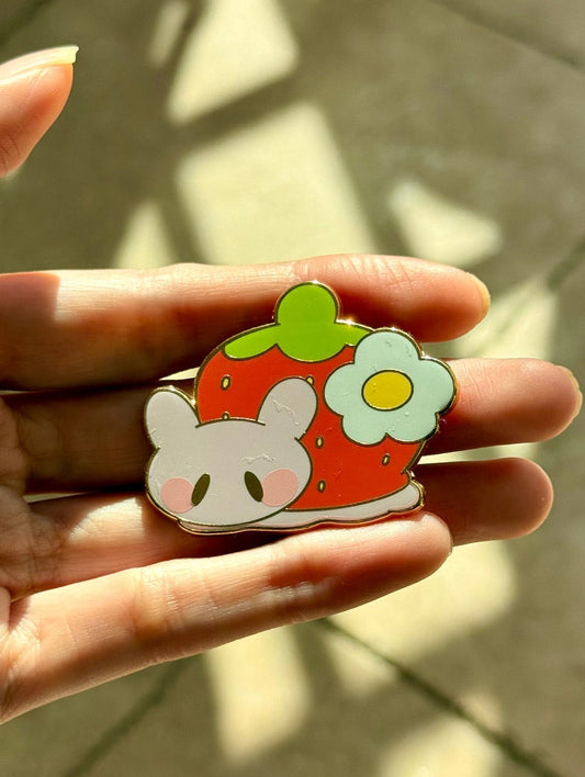 Strawberry Snail Pin