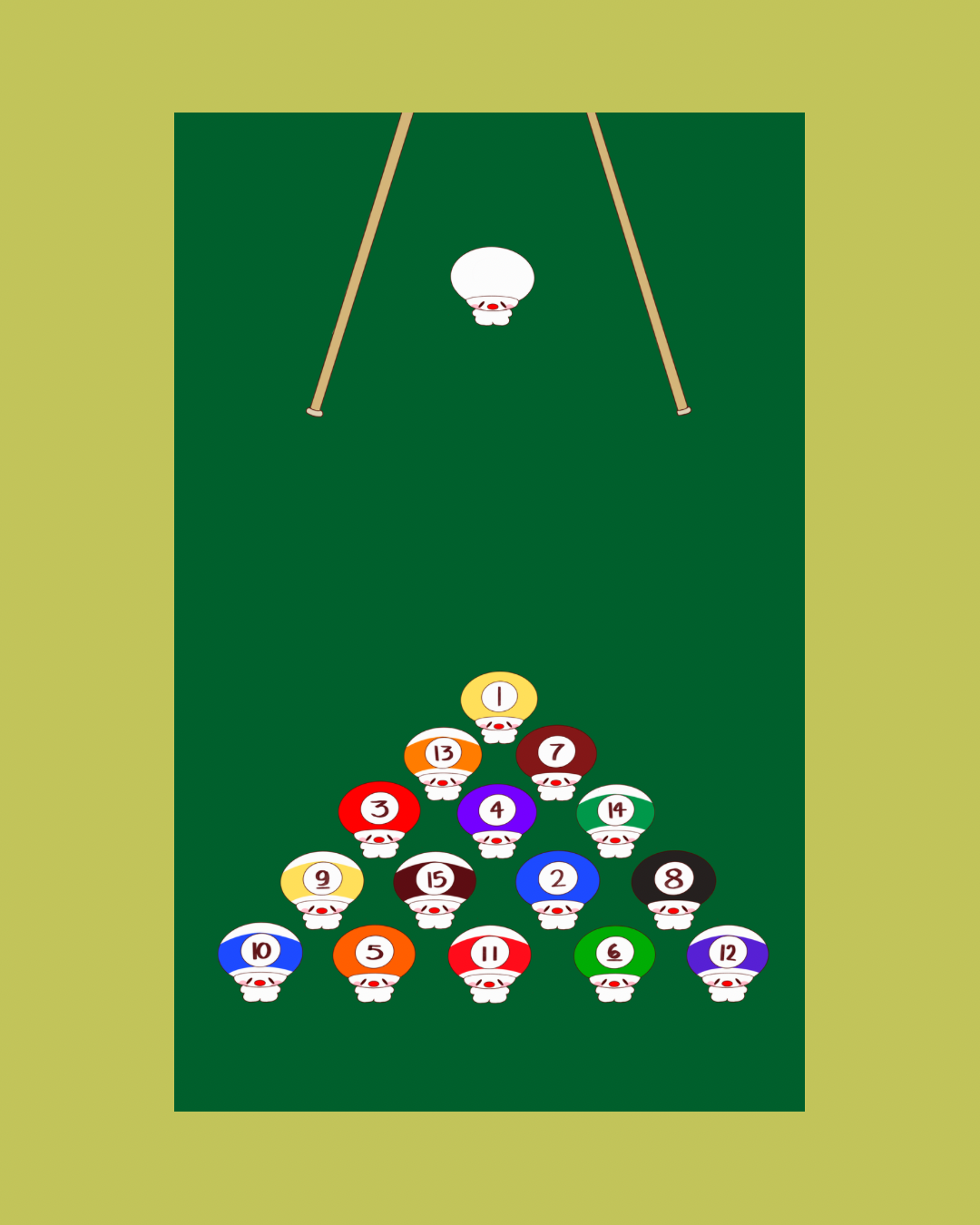 Marshall Billiards Print