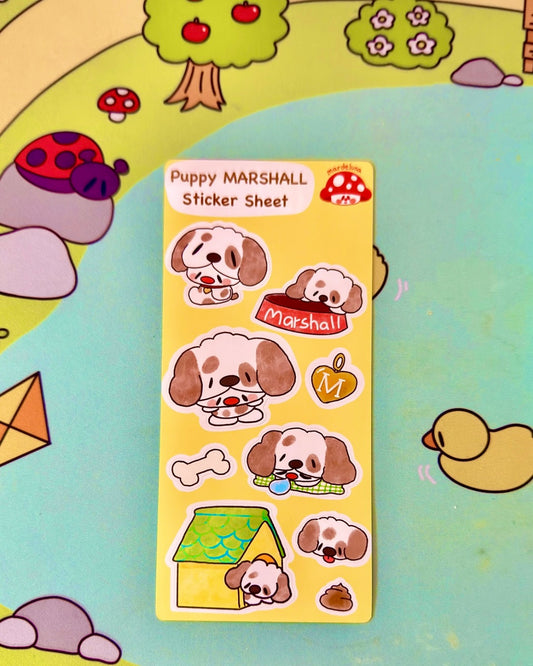 Puppy Marshall Sticker Sheet