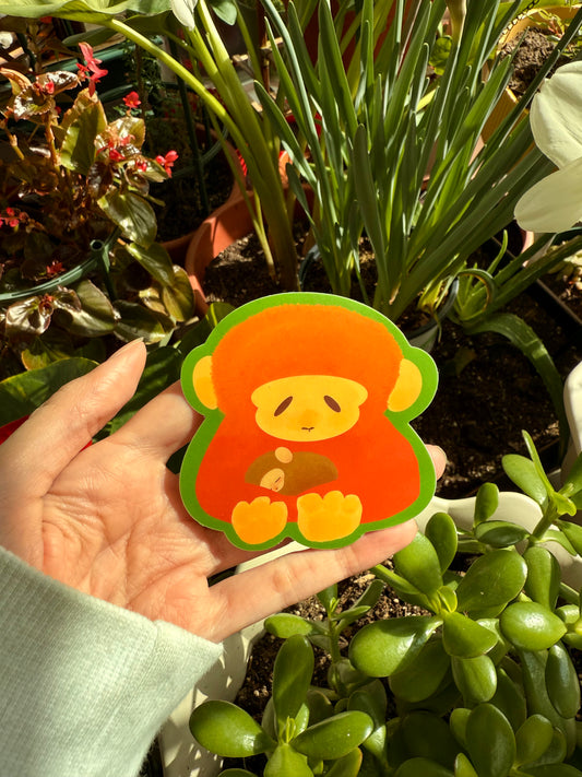 Punch The Monkey Sticker