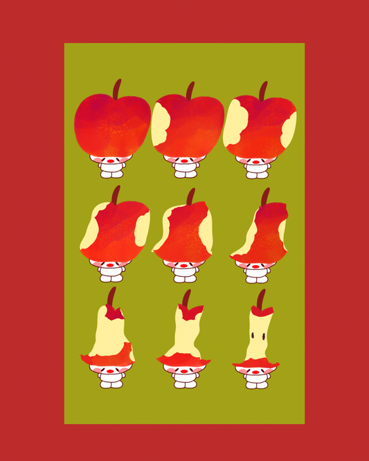 Large Marshall Apple Print