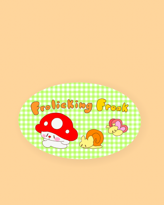 Frolicking Freak Vinyl Sticker