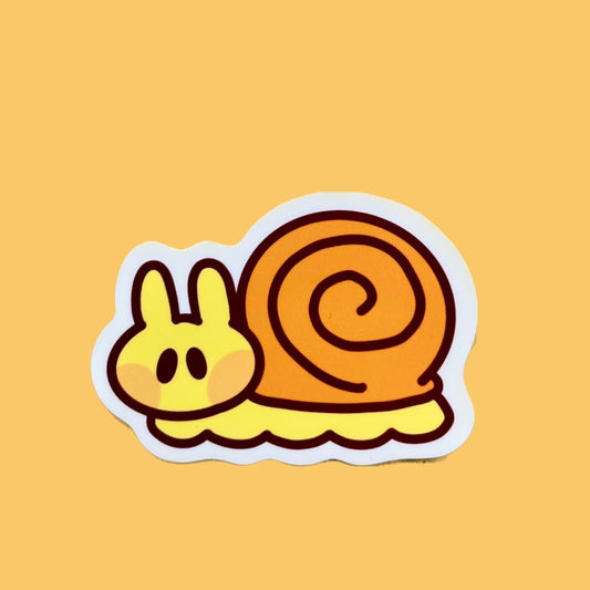 Yellow Snail Sticker
