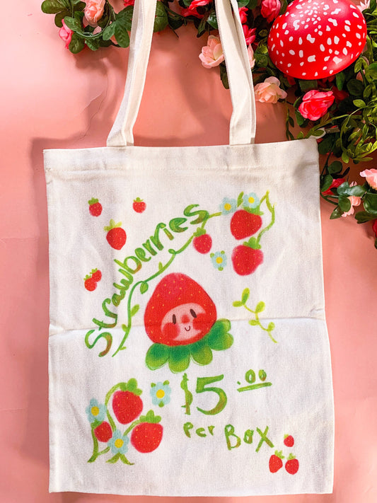 Strawberry Girl Tote