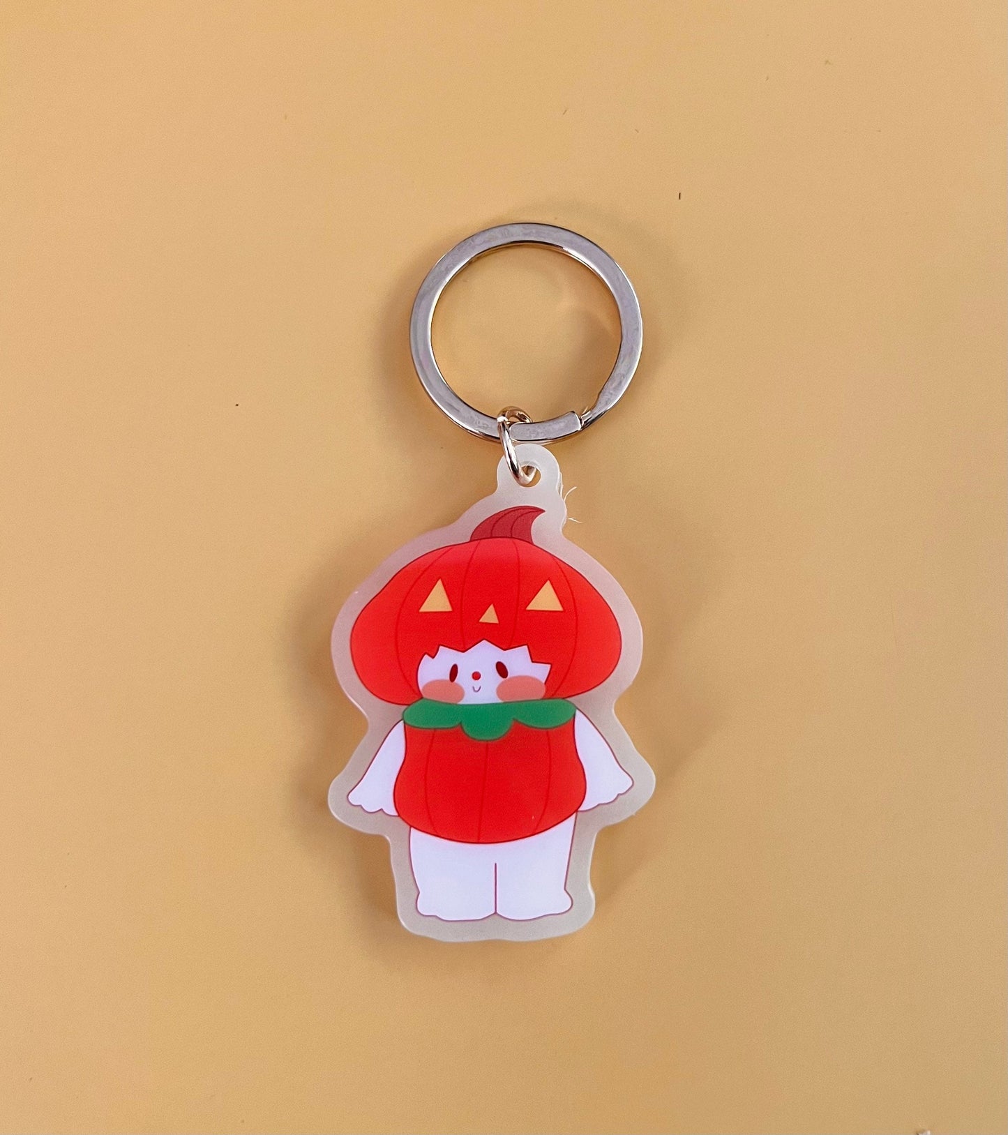 Pumpkin Marshall Glow In the Dark Keychain