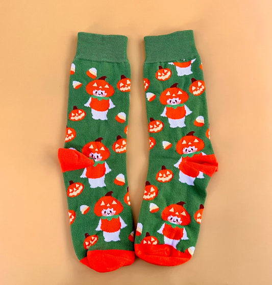 Pumpkin Marshall Socks