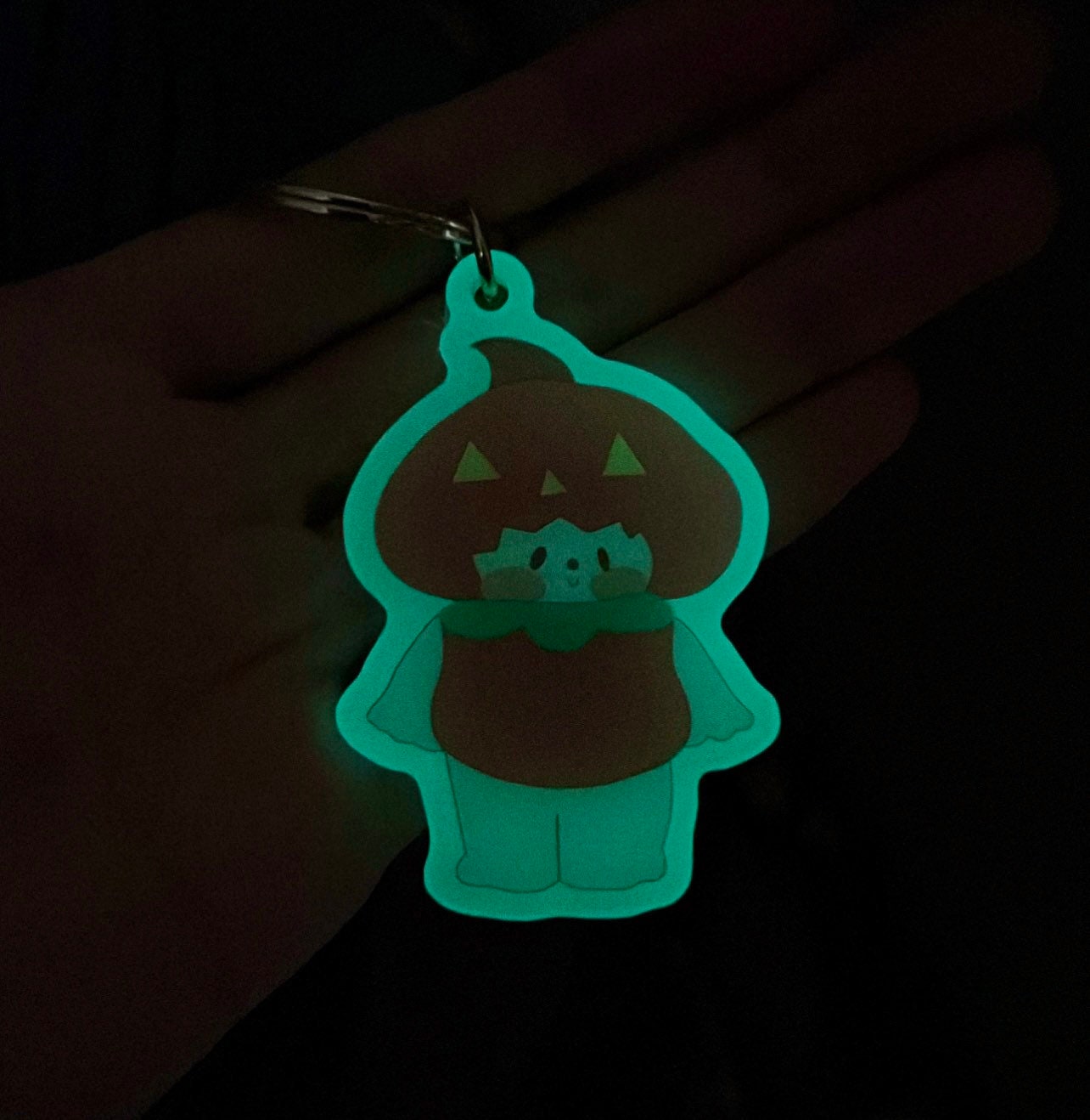 Pumpkin Marshall Glow In the Dark Keychain