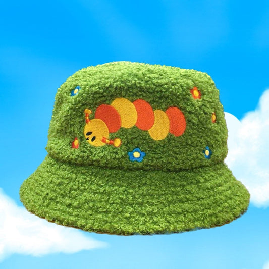 Grassy Caterpillar Bucket Hat