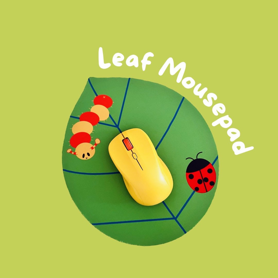 Caterpillar Leaf Mousepad